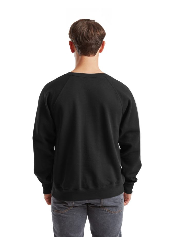 Φούτερ Classic Raglan 62-216-0 Fruit Of The Loom Black ανδρικά Simple Wear