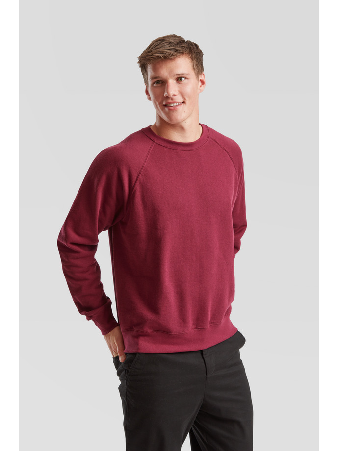 Φούτερ Classic Raglan 62-216-0 Fruit Of The Loom Burgundy ανδρικά Simple Wear