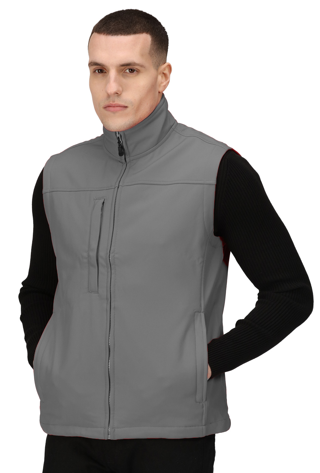 Γιλέκο Softshell TRA788 Regatta Flux Bodywarmer Seal Grey