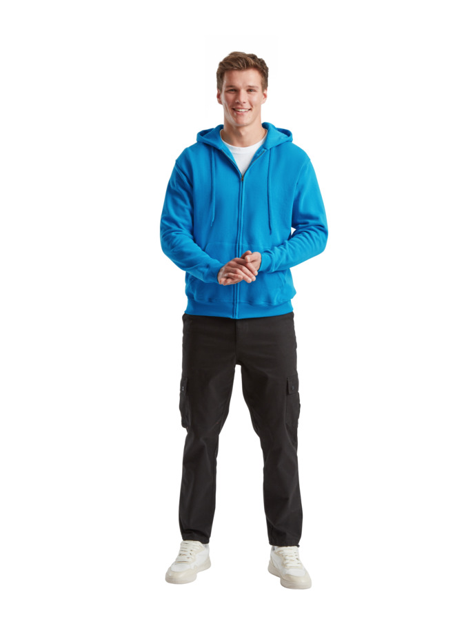 Φούτερ Classic Zip Hoodie 62-062-0 Fruit Of The Loom Azure Blue ανδρικά Simple Wear