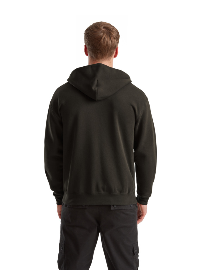 Zip Hoodie Φούτερ 62-034-0 Fruit Of The Loom Charcoal ανδρικά Simple Wear