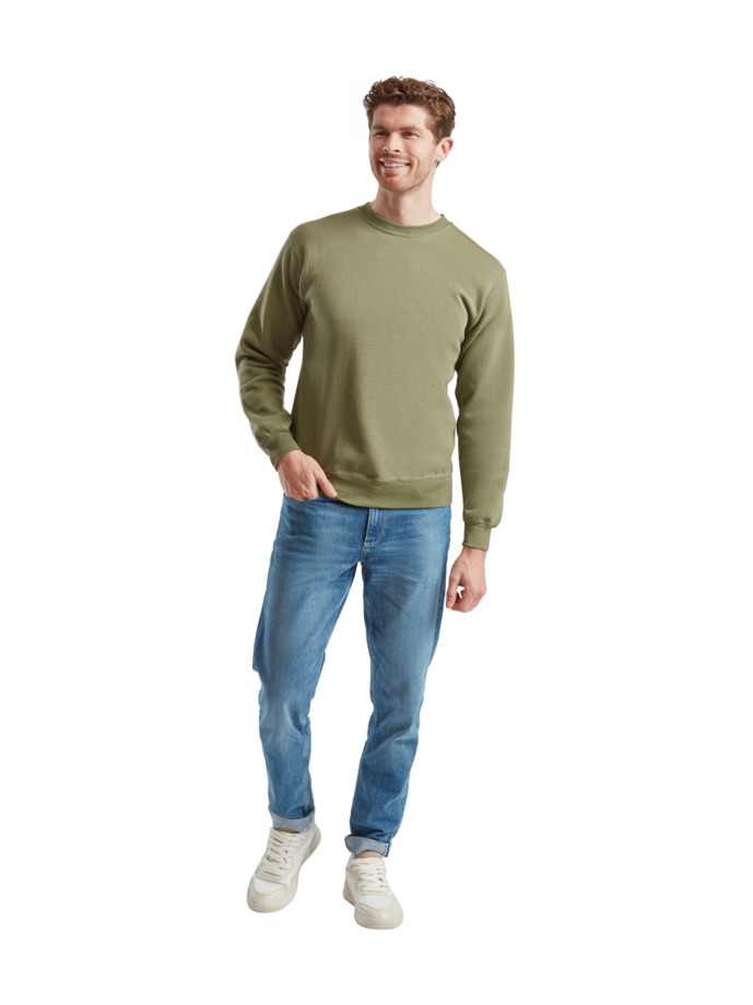 Φούτερ Classic Set In 62-202-0 Fruit Of The Loom Olive ανδρικά Simple Wear