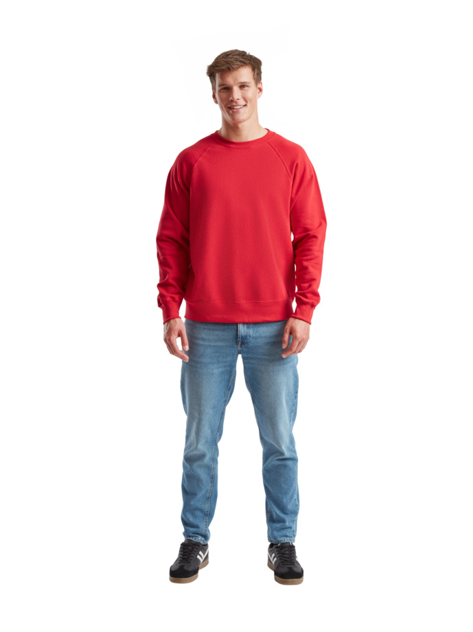 Φούτερ Classic Raglan 62-216-0 Fruit Of The Loom Red ανδρικά Simple Wear
