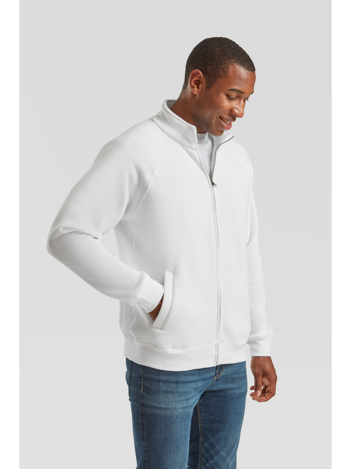Φούτερ με Φερμουάρ 62-228-0 Fruit Of The Loom White ανδρικά Simple Wear