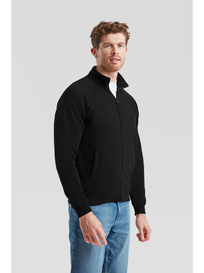 Φούτερ με Φερμουάρ 62-228-0 Fruit Of The Loom Black ανδρικά Simple Wear