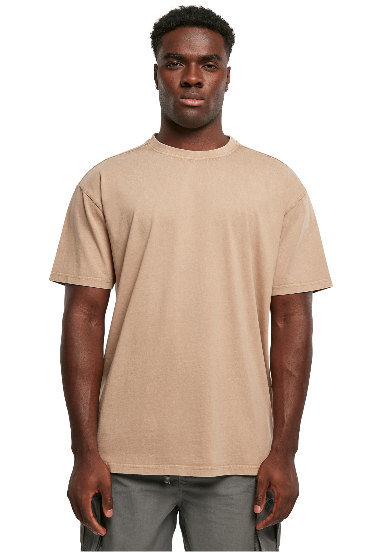 Ανδρικό T-Shirt Acid Washed Heavy Oversize BY189-03738 BYB Union Μπεζ unionbeige