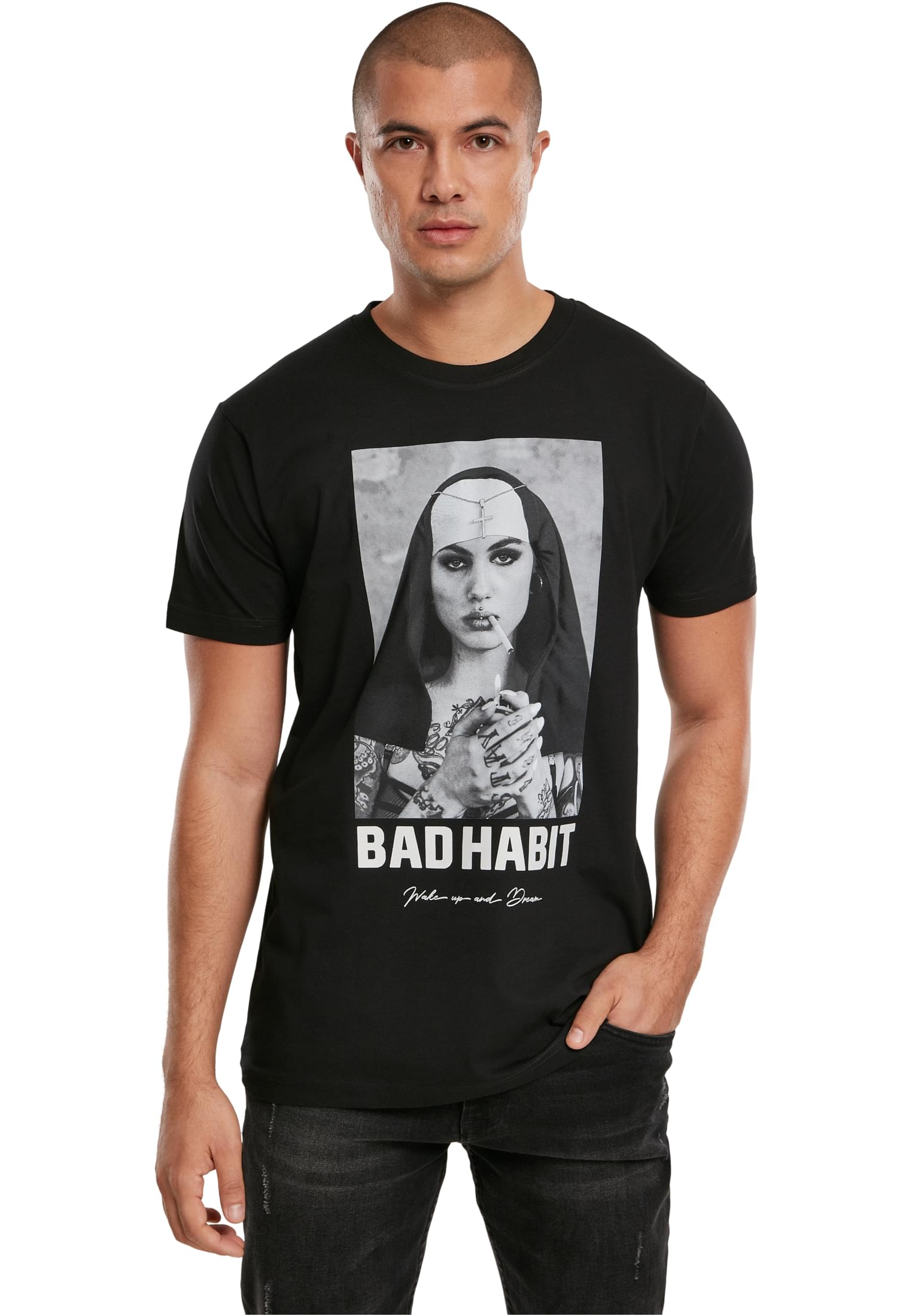 T-Shirt Bad Habit Tee Mister Tee MT1282-00007 Black