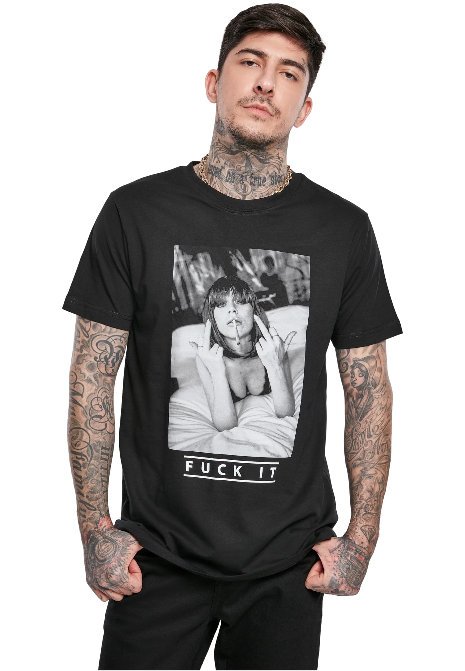 T-Shirt Fuck It 2,0 Tee Mister Tee MT1286-00007 Black