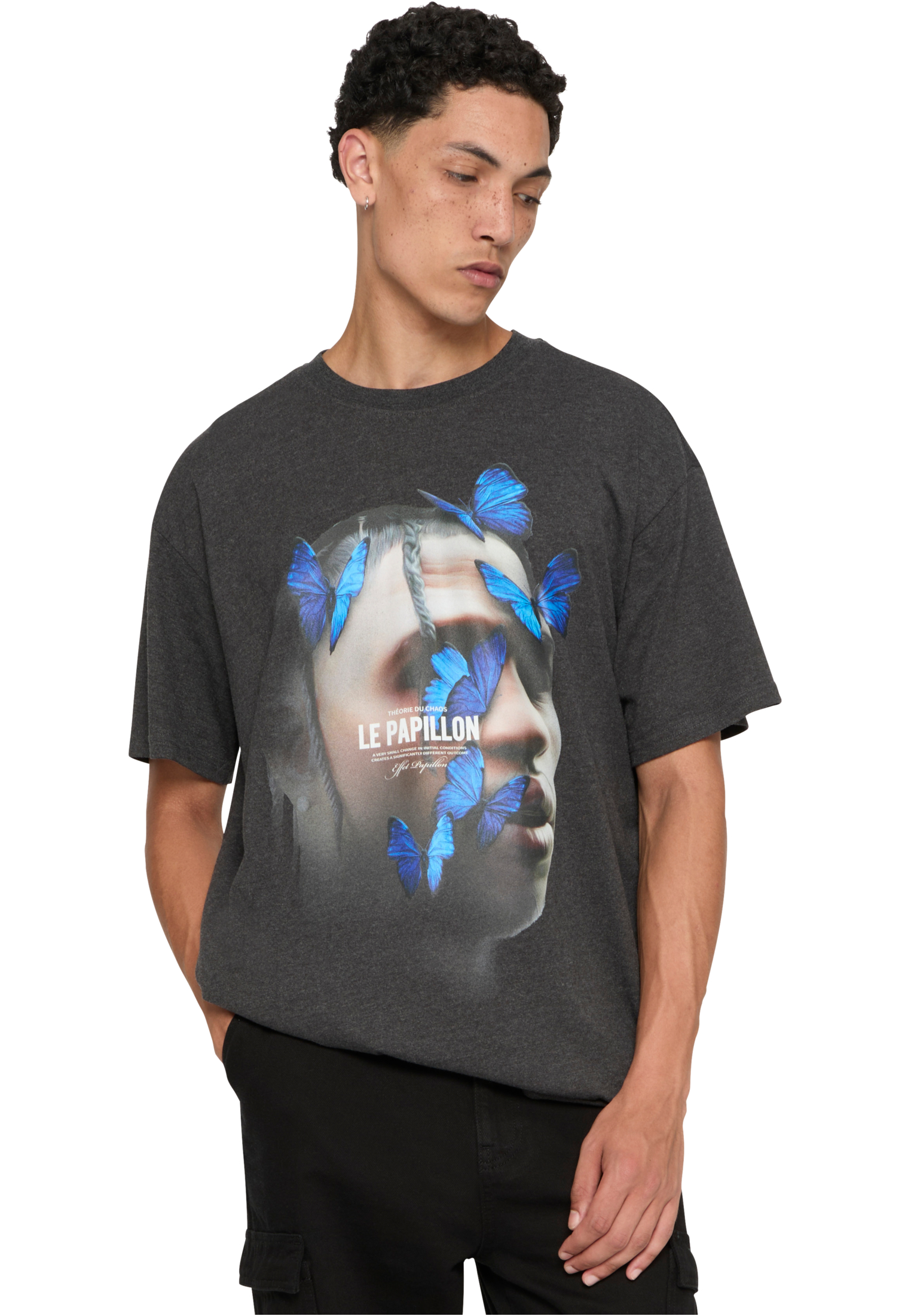Le Papillon Oversize Tee MT Upscale MT1899 Black