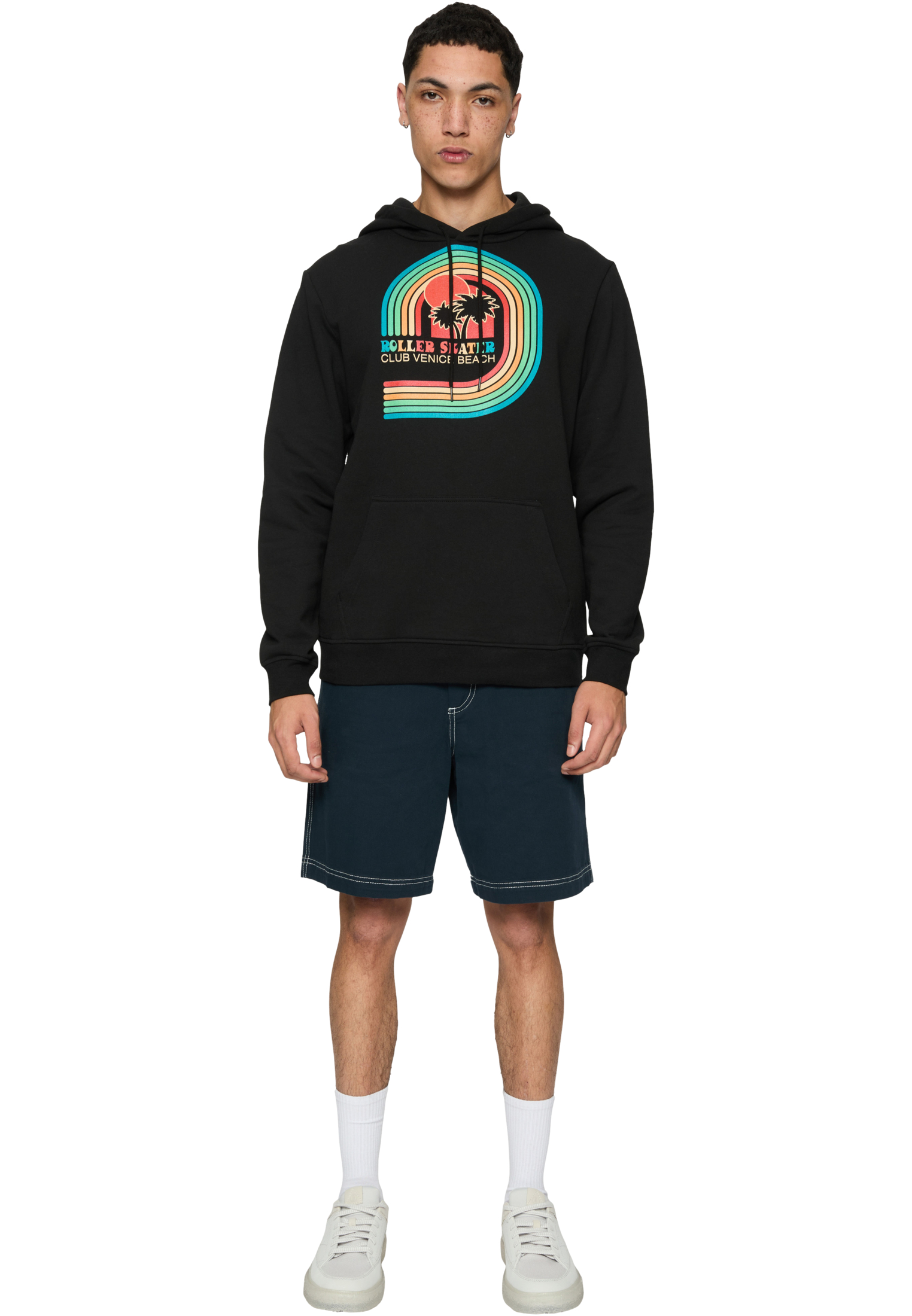 Roller Skater Hoodie Mt Men Mt2761 Black ανδρικά Φούτερ Simple Wear