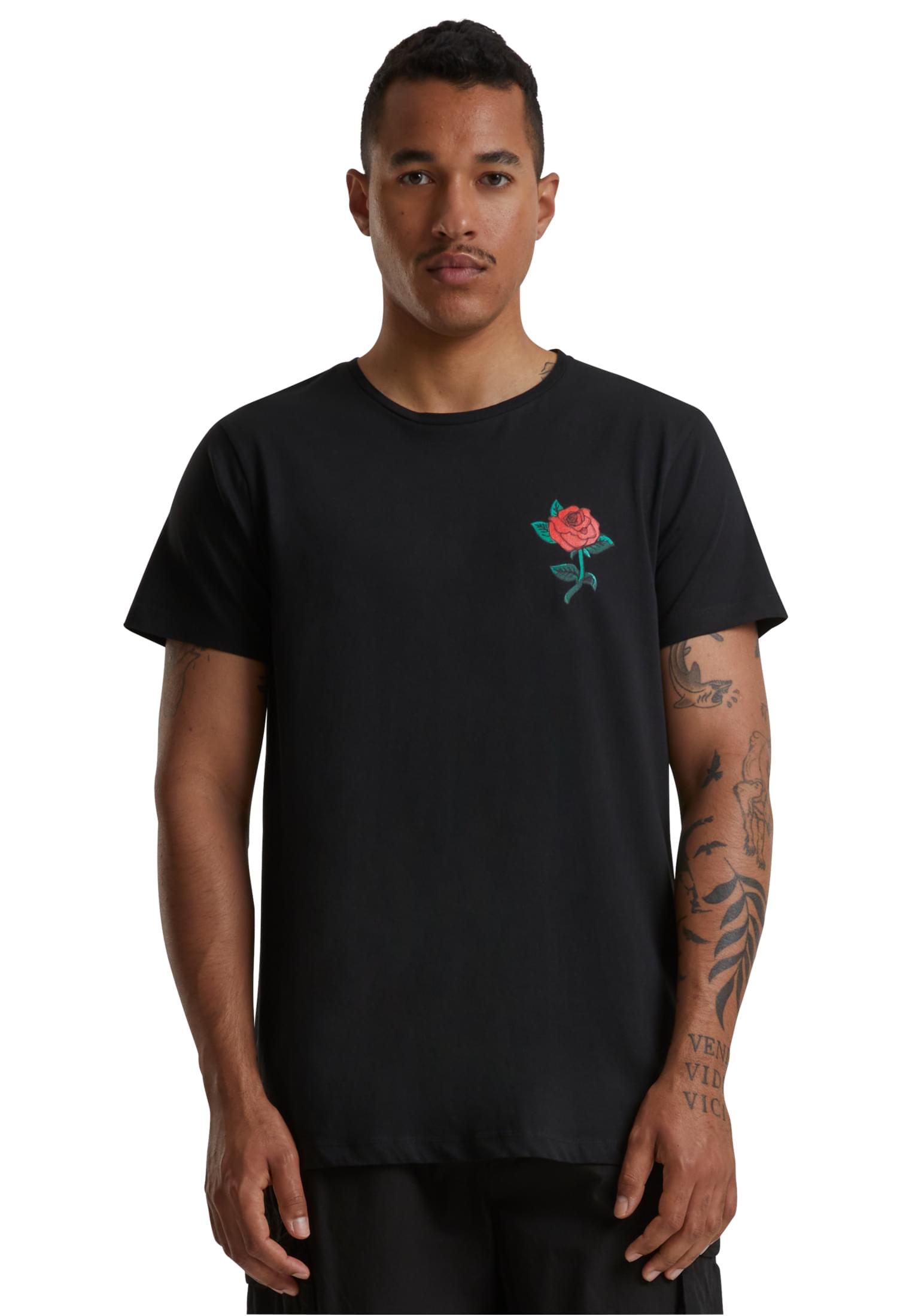T-Shirt Rose Mister Tee MT557 Black