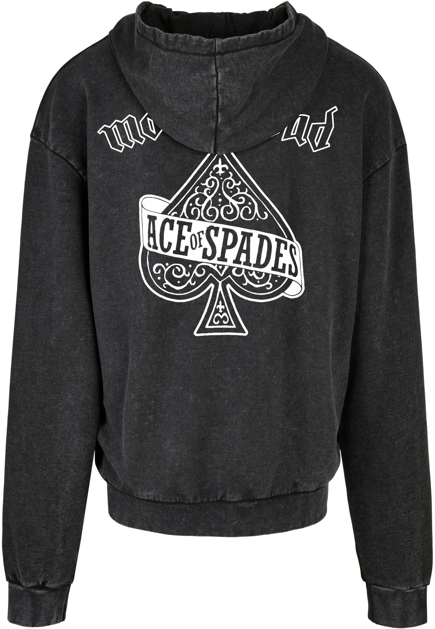 Oversized Premium Hoodie Motorhead Ace Of Spades Rock Avenue Black