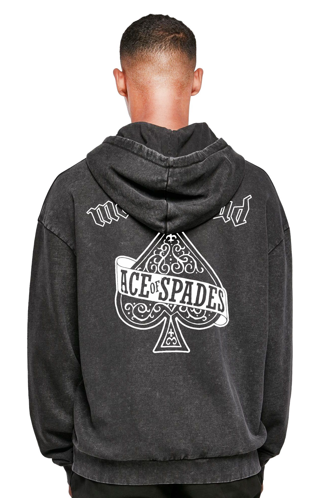 Oversized Premium Hoodie Motorhead Ace Of Spades Rock Avenue Black ανδρικά Φούτερ Simple Wear