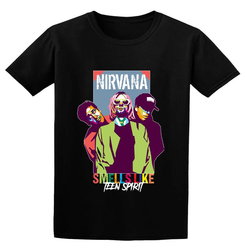 Παιδικό T-shirt Nirvana Art1 Rock Avenue Black