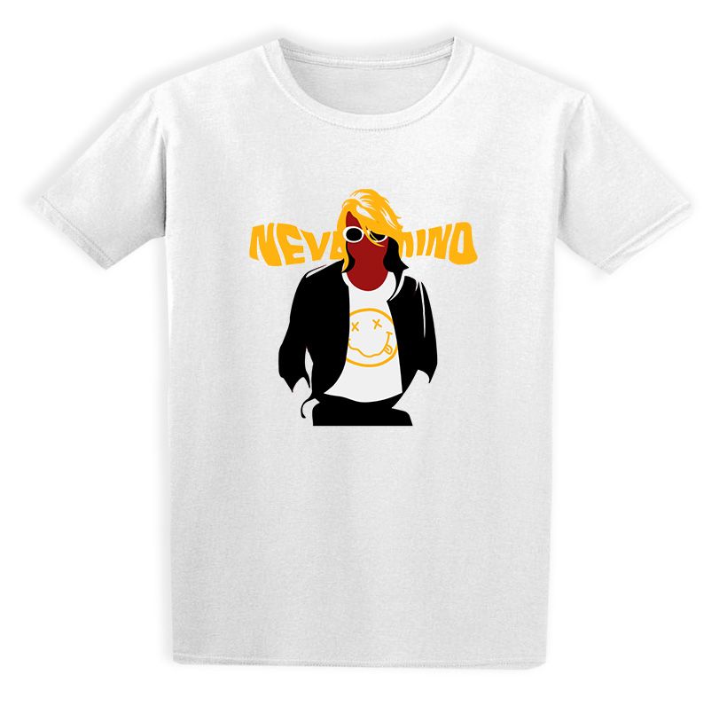 Παιδικό T-shirt Nirvana Cobain Nevermind 01 Rock Avenue White