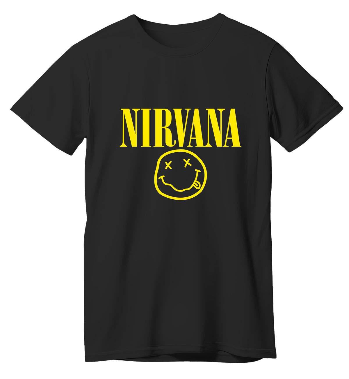 T-Shirt Nirvana Face Art Rock Avenue Black