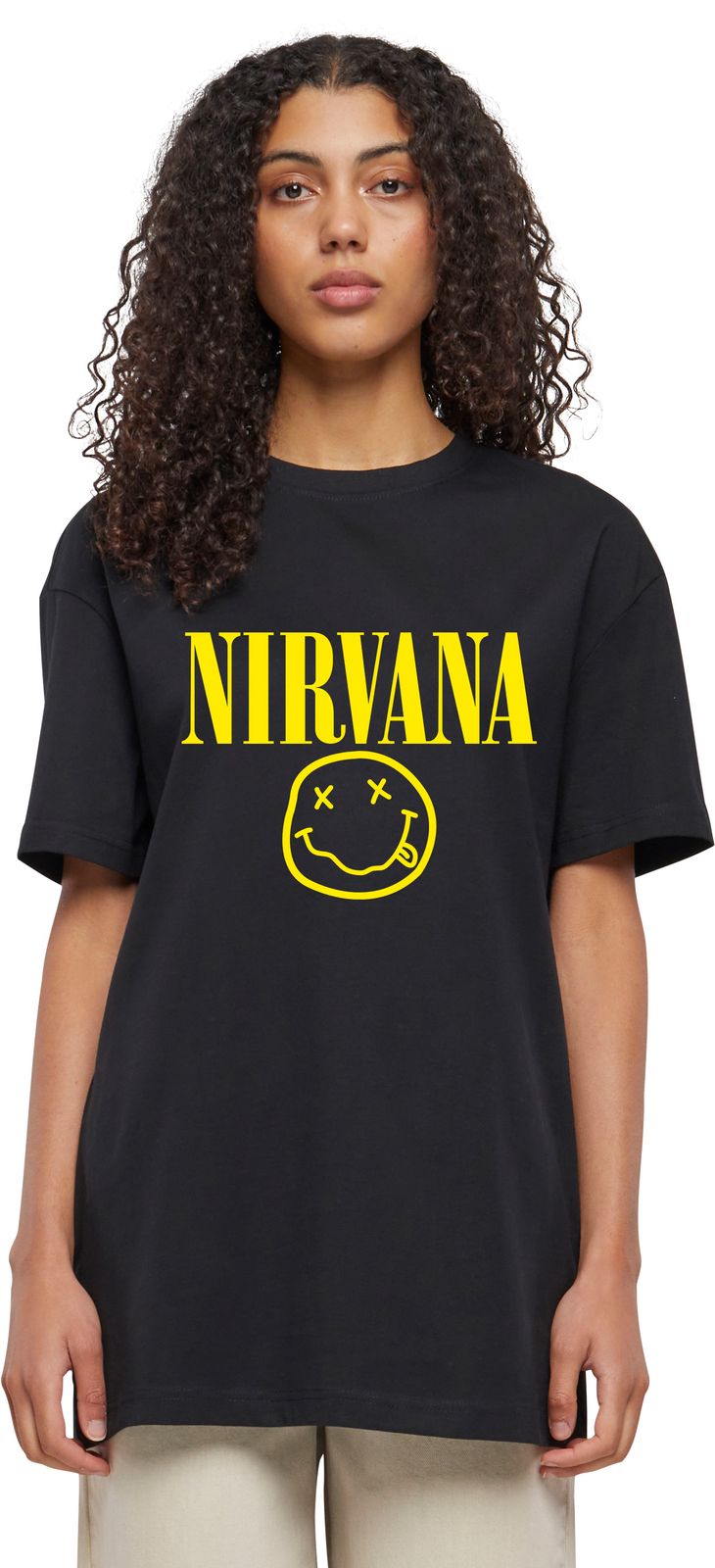 T-Shirt Nirvana Face Art Rock Avenue Black ανδρικά Basic T-Shirts Simple Wear Μπλουζάκια κοντομάνικα
