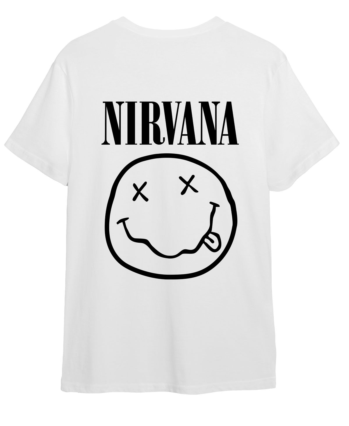 T-Shirt Nirvana Logo Album Art Rock Avenue White