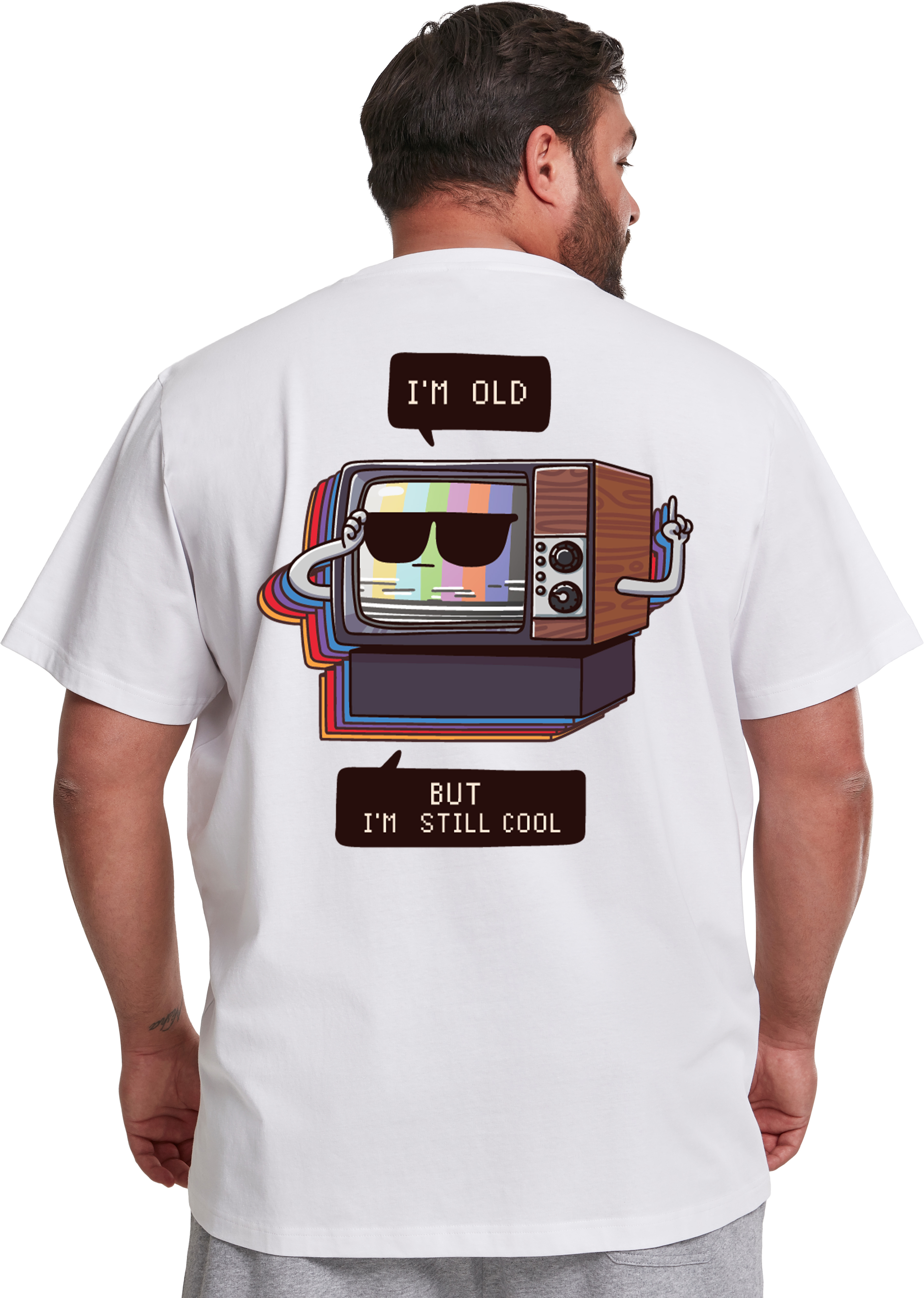 T-Shirt Old But Still Cool Pop Culture White ανδρικά Basic T-Shirts Simple Wear Μπλουζάκια κοντομάνικα