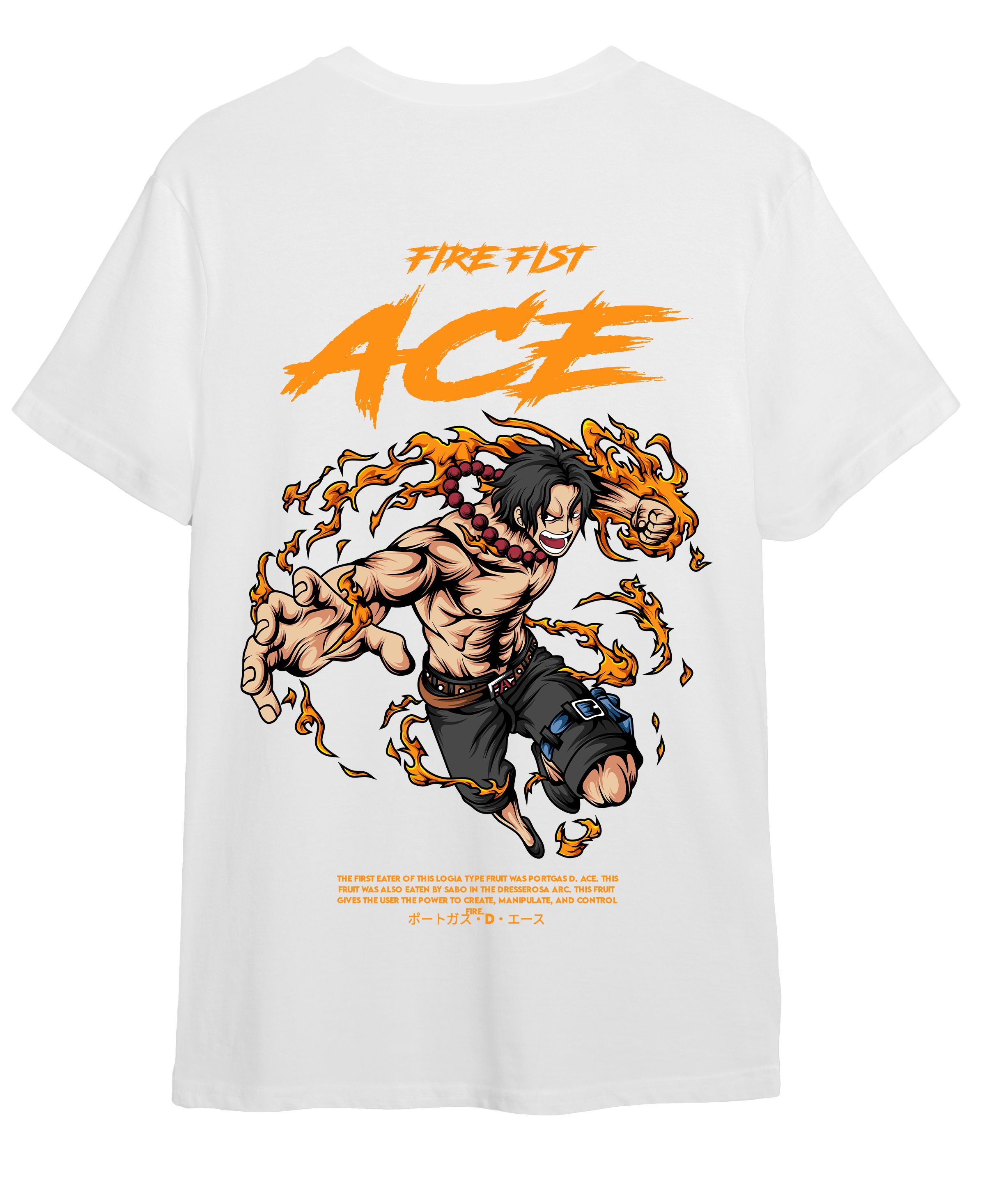 T-Shirt One Piece Ace Pop Culture White