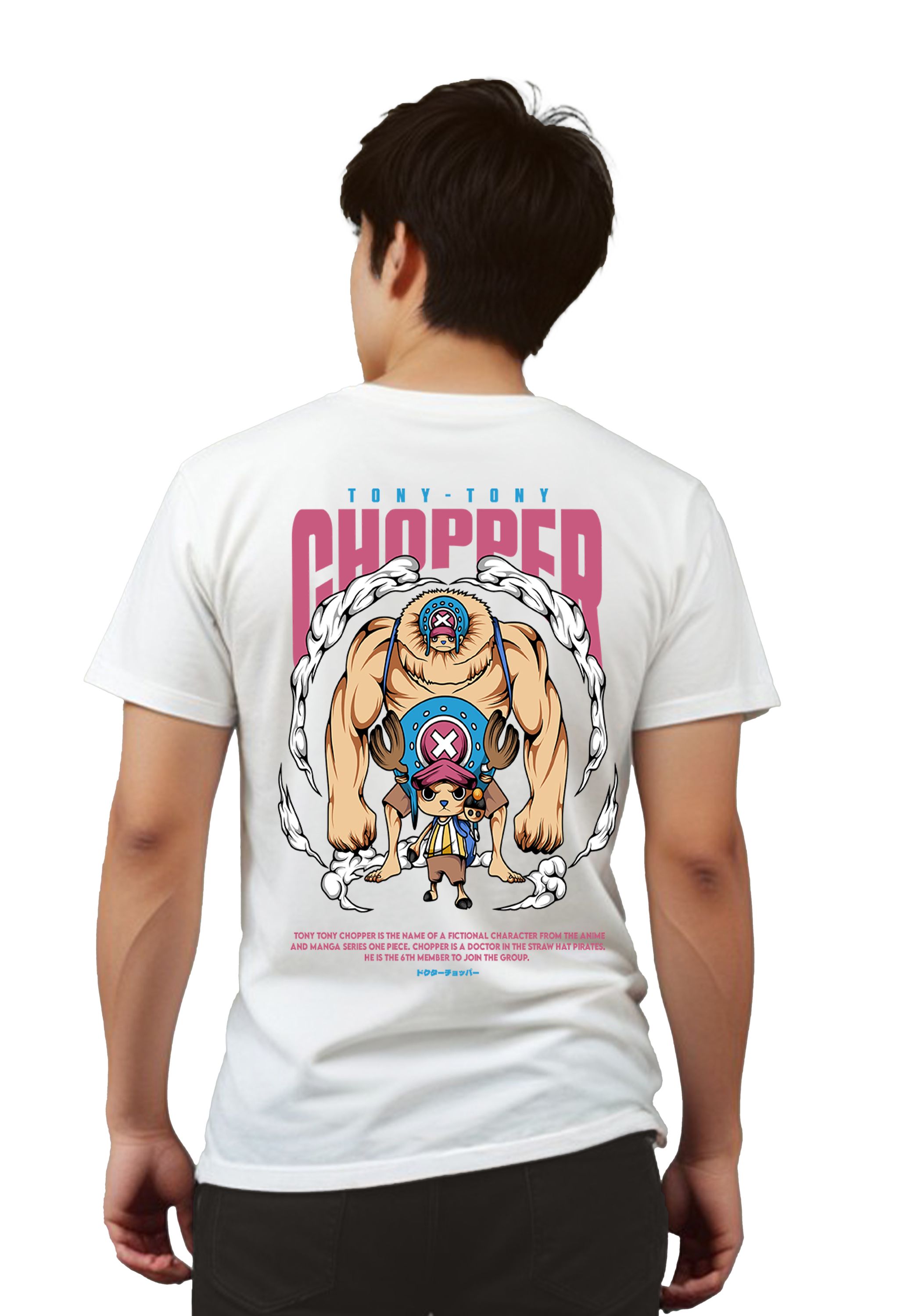 T-Shirt One Piece Chopper Pop Culture White ανδρικά Basic T-Shirts Simple Wear Μπλουζάκια κοντομάνικα