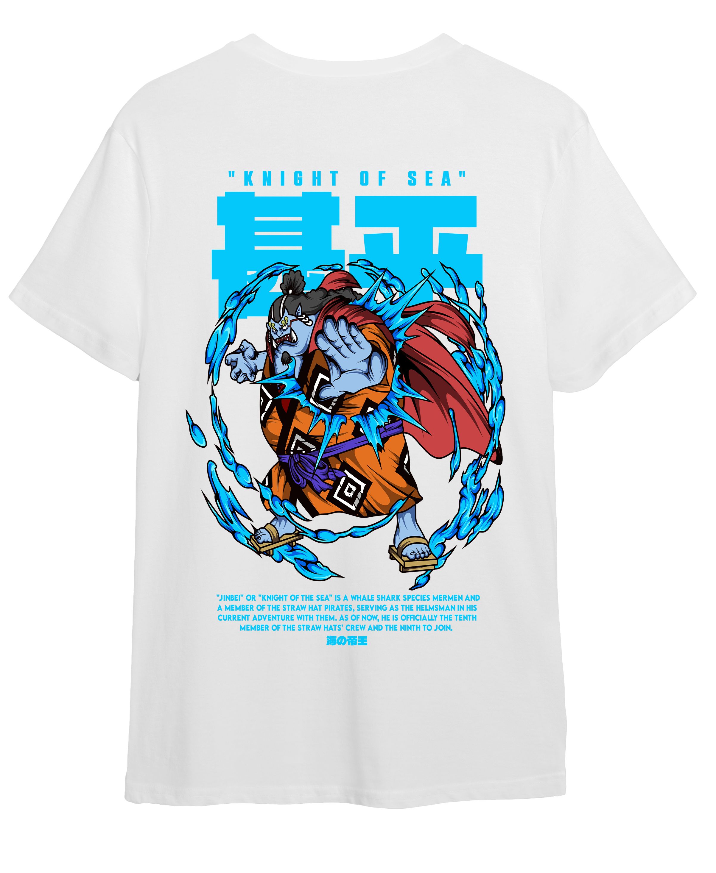 T-Shirt One Piece Jinbei Pop Culture White