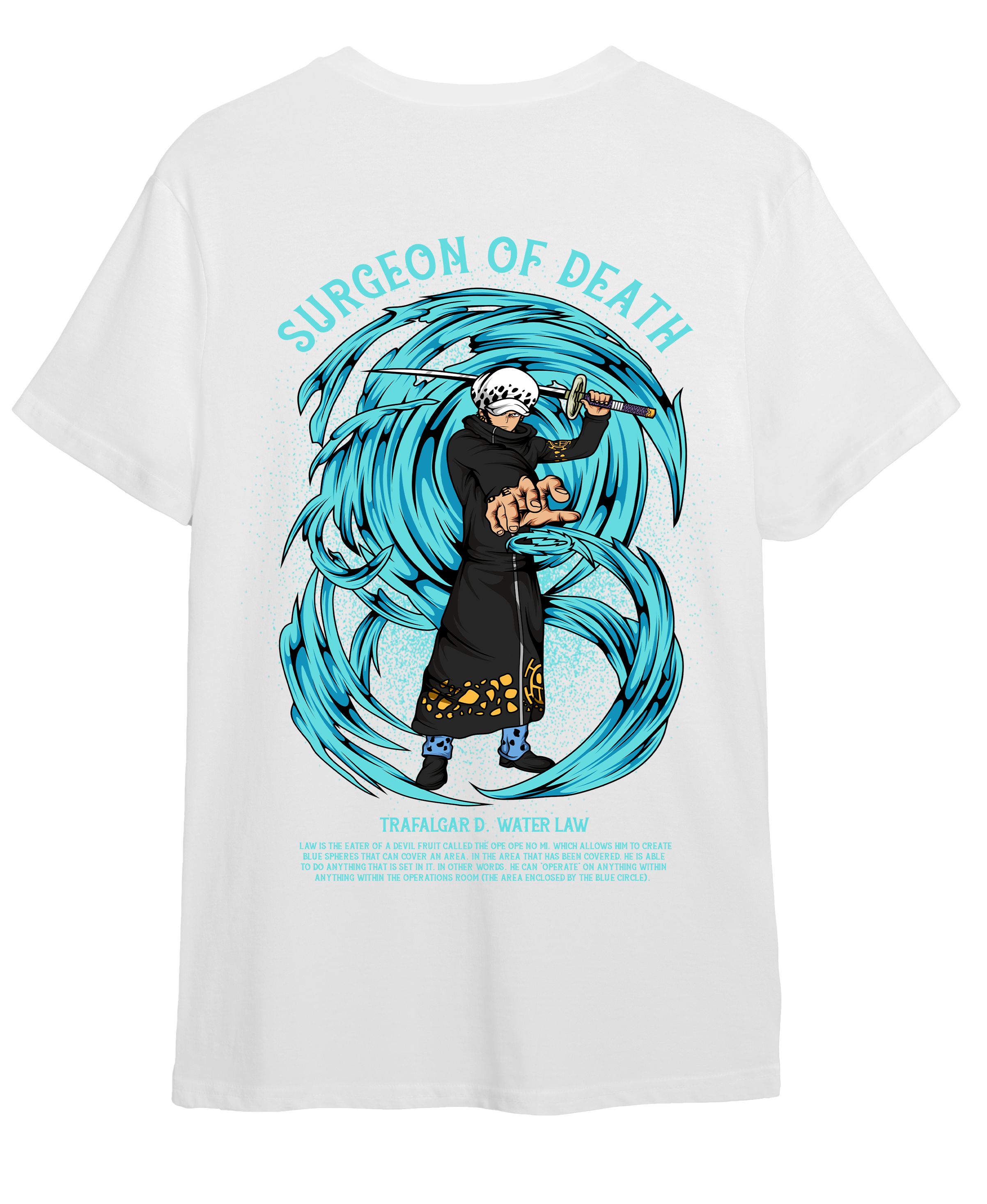 T-Shirt One Piece Law Pop Culture White