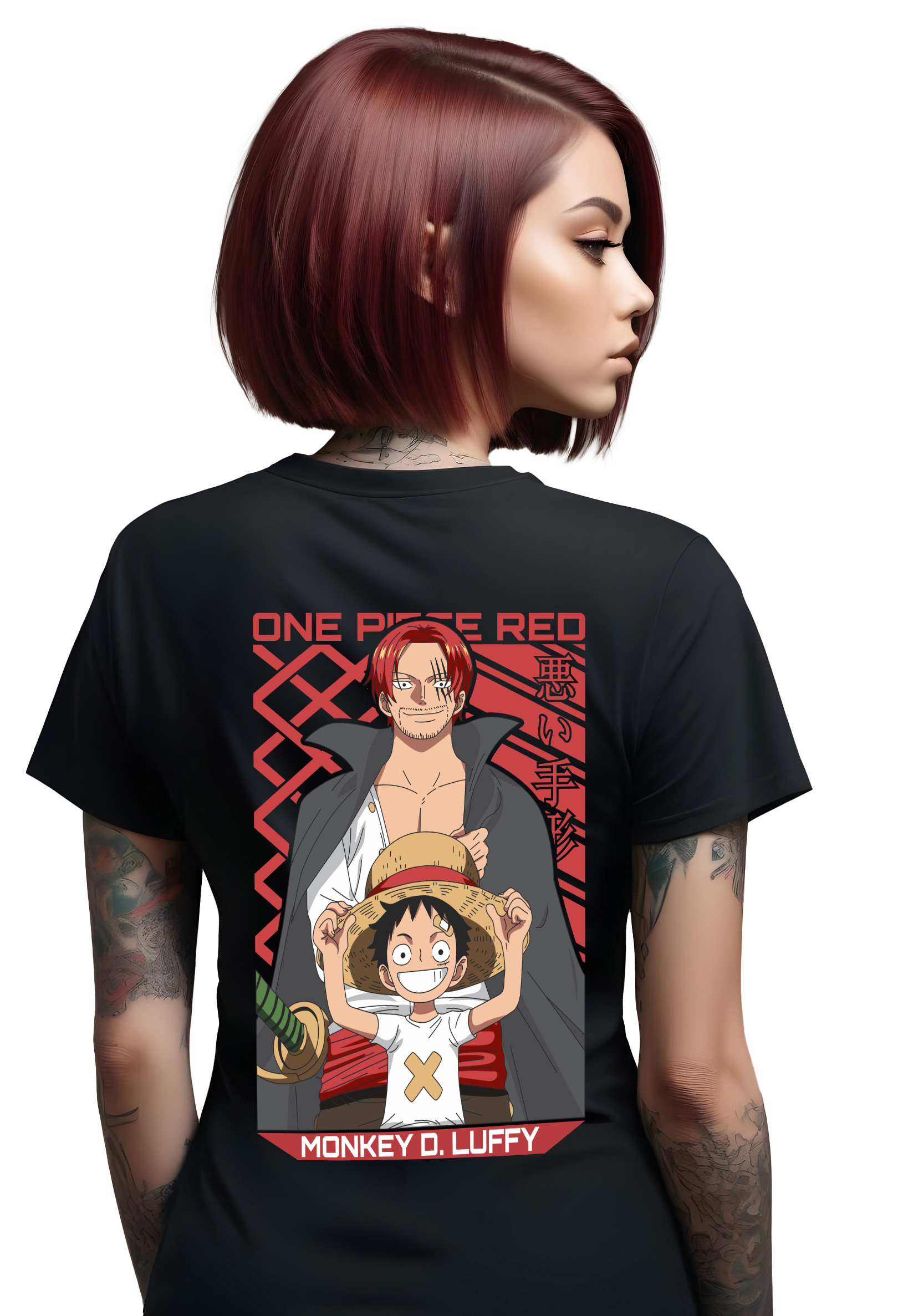 T-Shirt One Piece Luffy Pop Culture Black ανδρικά Basic T-Shirts Simple Wear Μπλουζάκια κοντομάνικα
