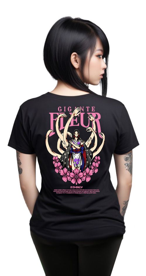 T-Shirt One Piece Nico Robin Pop Culture Black ανδρικά Basic T-Shirts Simple Wear Μπλουζάκια κοντομάνικα