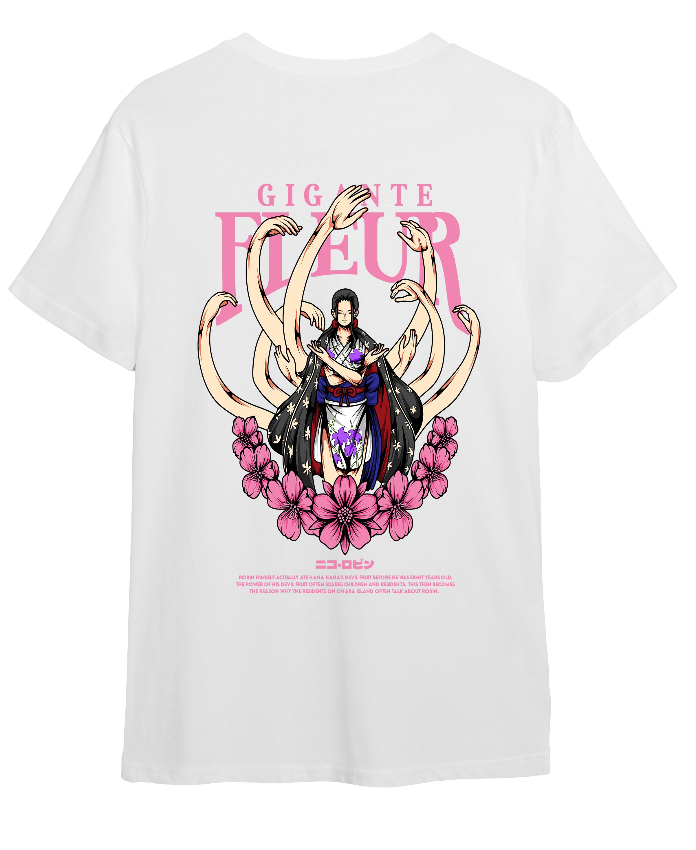 T-Shirt One Piece Nico Robin Pop Culture White