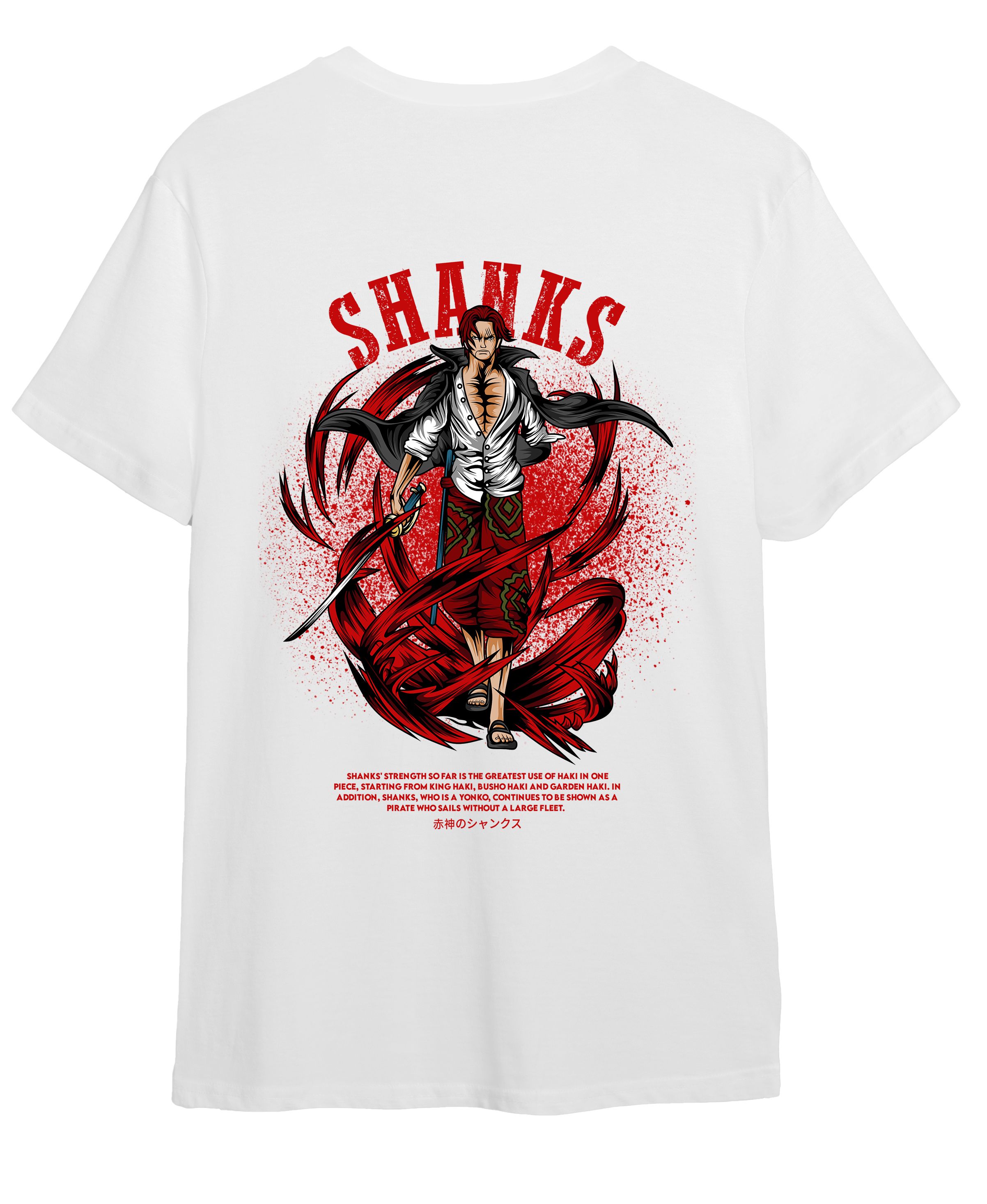 T-Shirt One Piece Shanks Pop Culture White