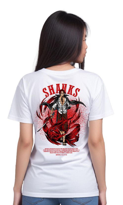 T-Shirt One Piece Shanks Pop Culture White ανδρικά Basic T-Shirts Simple Wear Μπλουζάκια κοντομάνικα