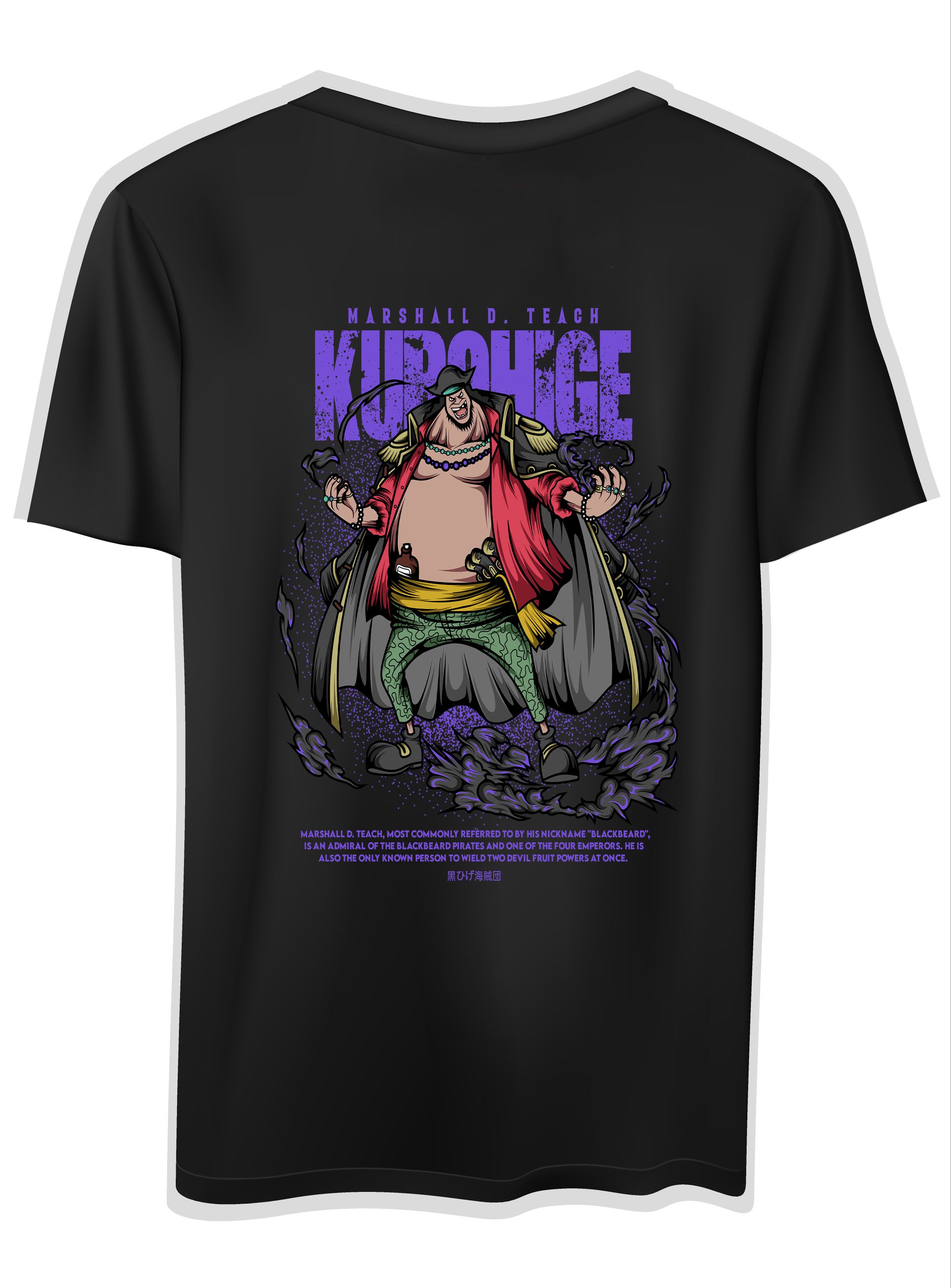 T-Shirt One Piece Teach Pop Culture Black