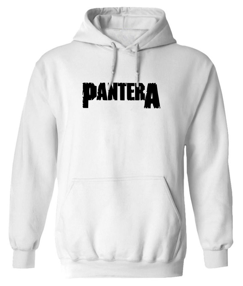 Hoodie Pantera Band Logo Art Rock Avenue White