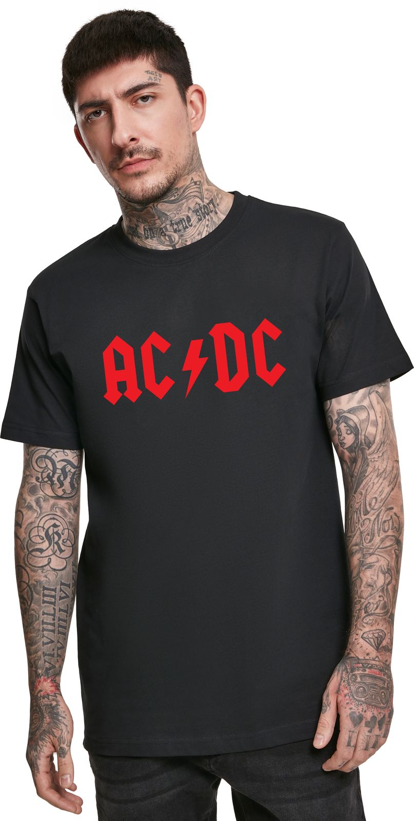 T-Shirt Acdc Logo Art Rock Avenue Black ανδρικά Basic T-Shirts Simple Wear Μπλουζάκια κοντομάνικα