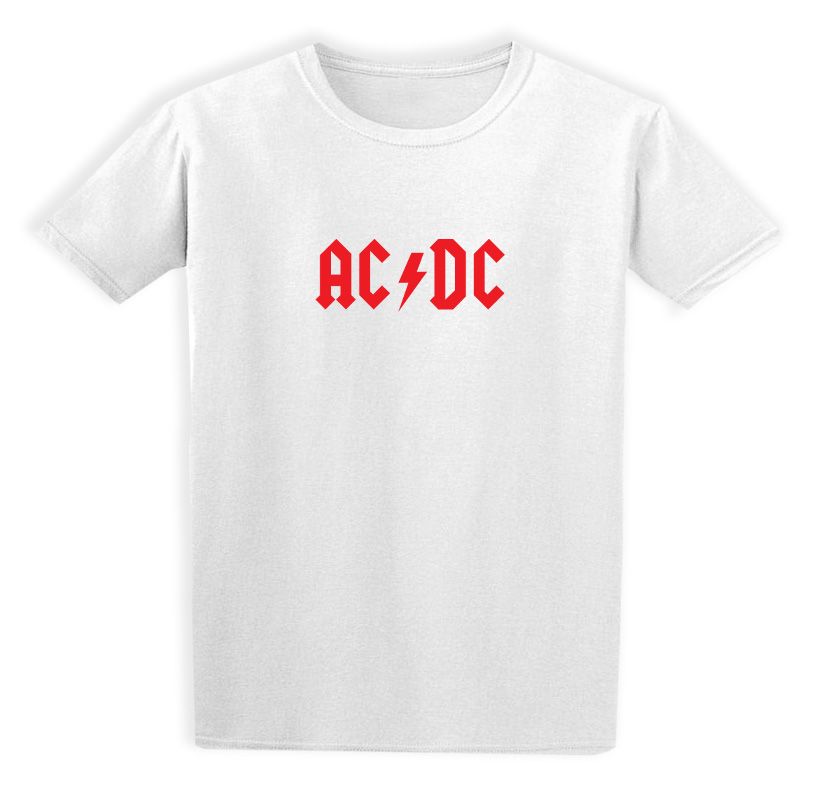 Παιδικό T-shirt ACDC Logo Art Rock Avenue White