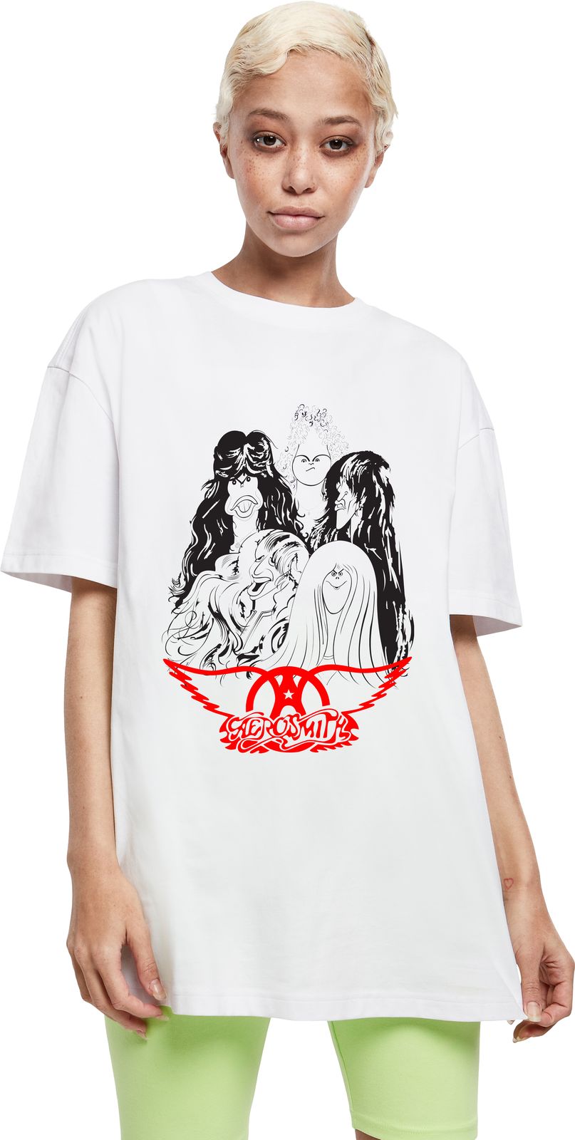 T-Shirt Aerosmith Art1 Rock Avenue White ανδρικά Basic T-Shirts Simple Wear Μπλουζάκια κοντομάνικα