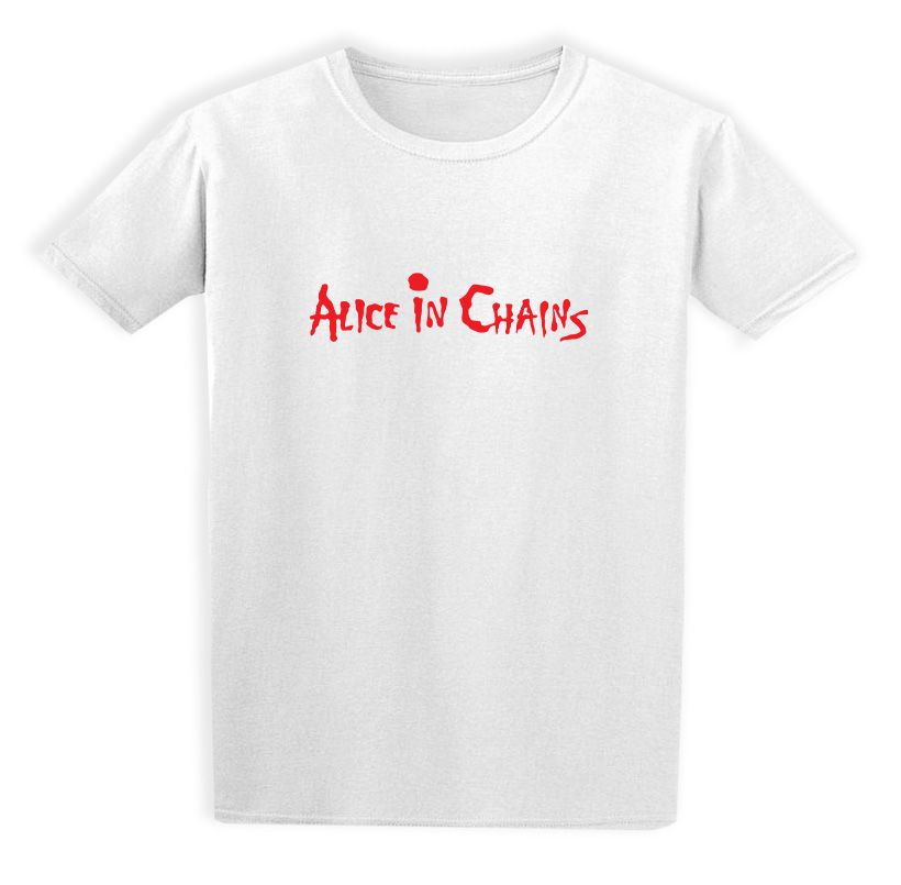 Παιδικό T-shirt Alice In Chains Logo Name Art Rock Avenue White