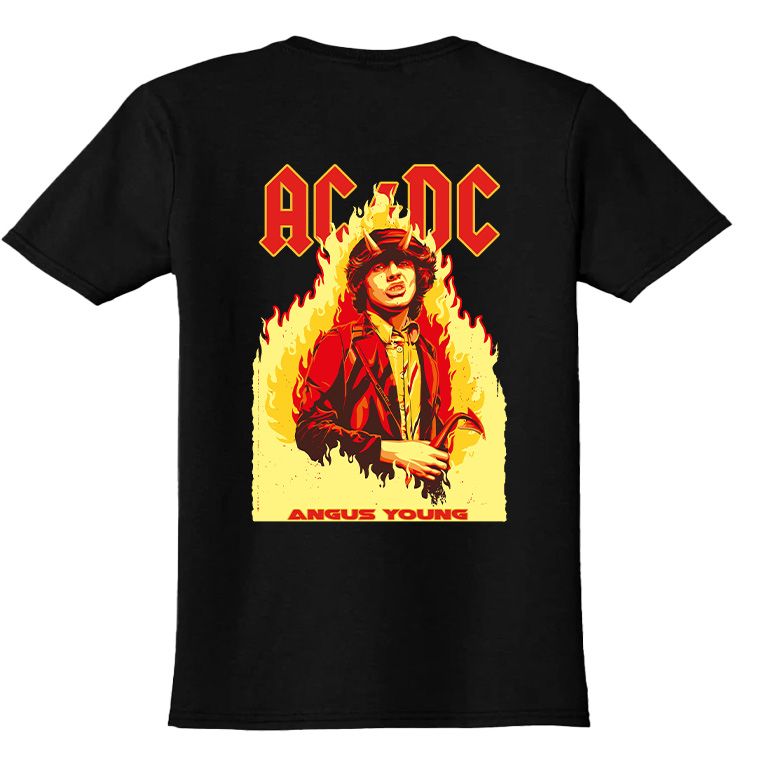 Παιδικό T-shirt Angus Young Art1 Rock Avenue Black