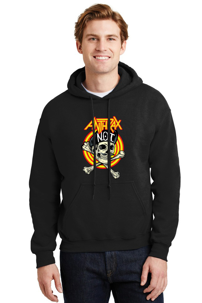 Hoodie Anthrax Art2 Rock Avenue Black ανδρικά Φούτερ Simple Wear