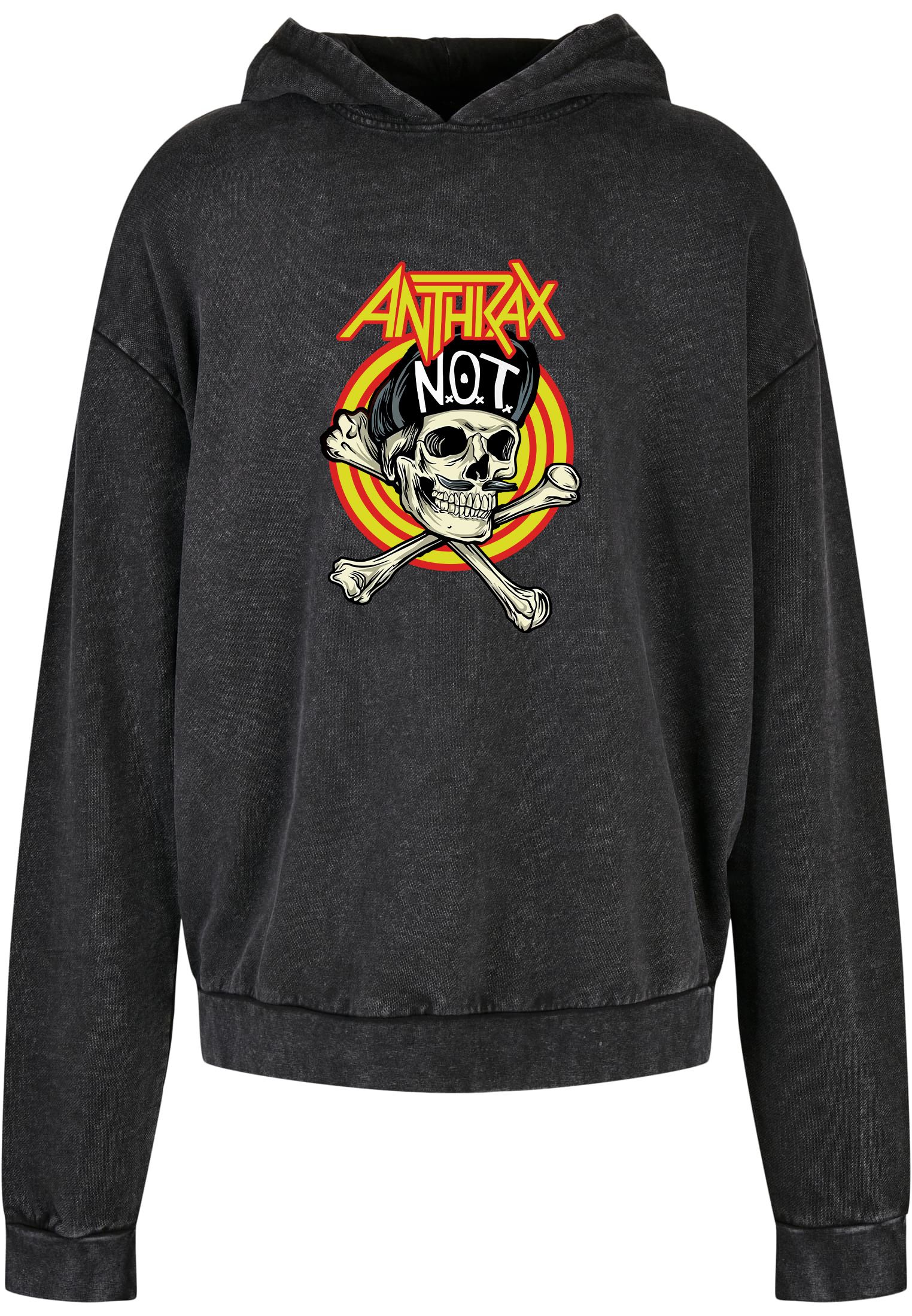 Oversized Premium Hoodie Anthrax Art2 Rock Avenue Black