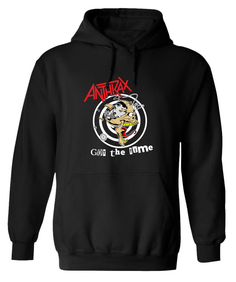 Hoodie Anthrax Got The Time Rock Avenue Black