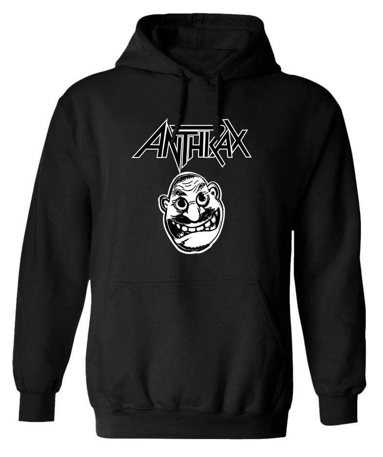 Hoodie Anthrax Not Man Rock Avenue Black