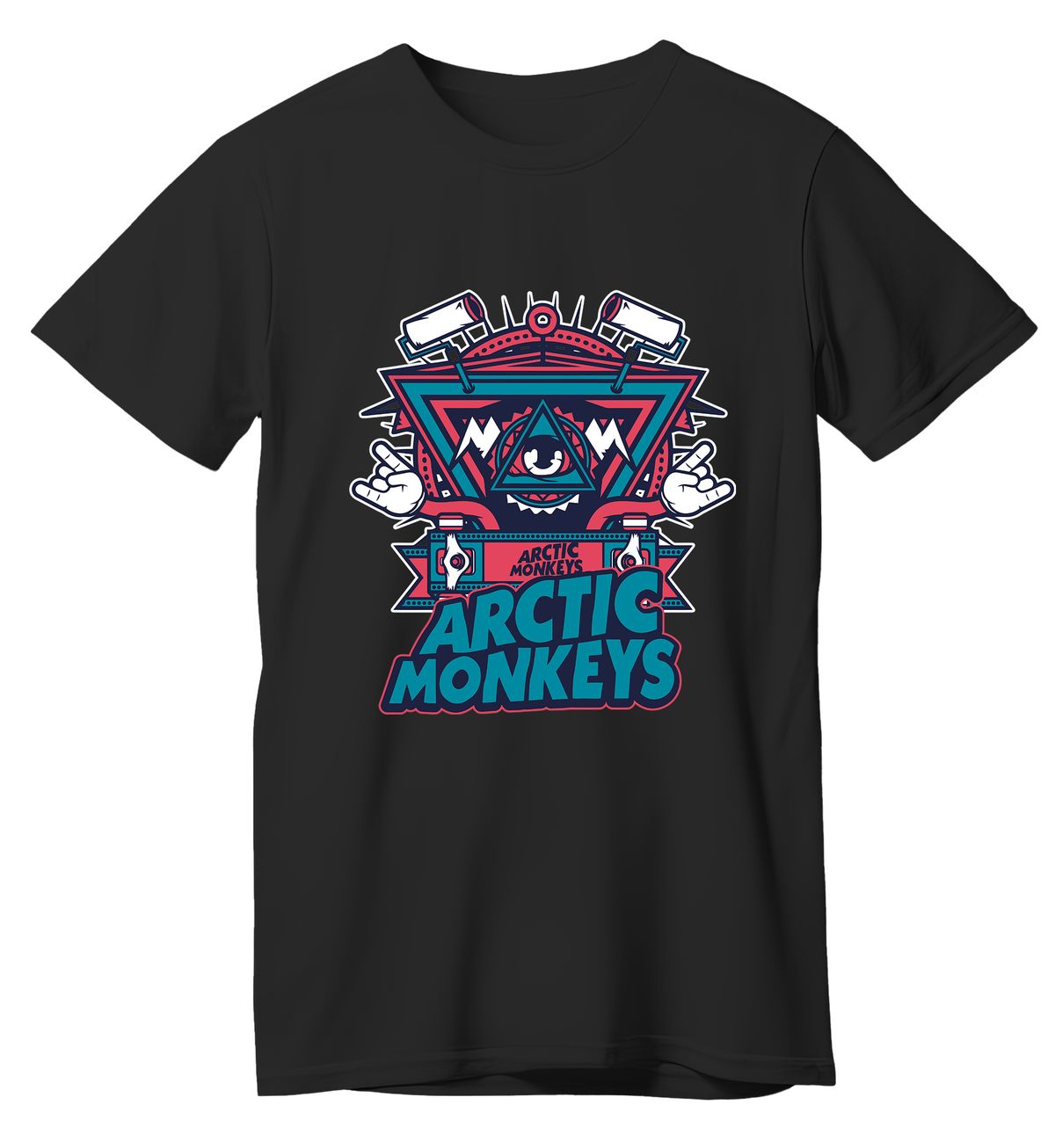 T-Shirt Arctic Monkeys Art1 Rock Avenue Black