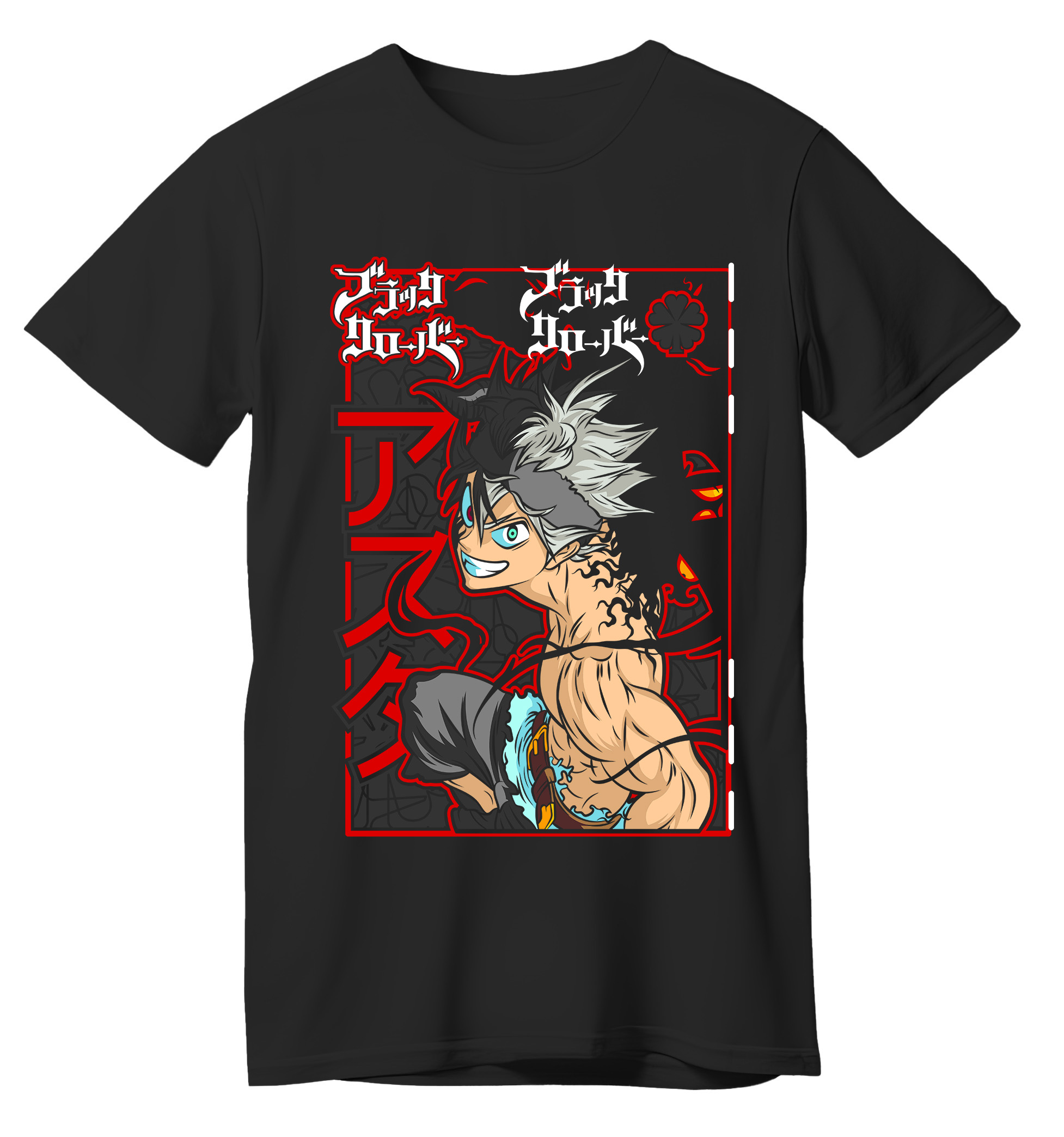 T-Shirt Asta Black Clover Pop Culture Black