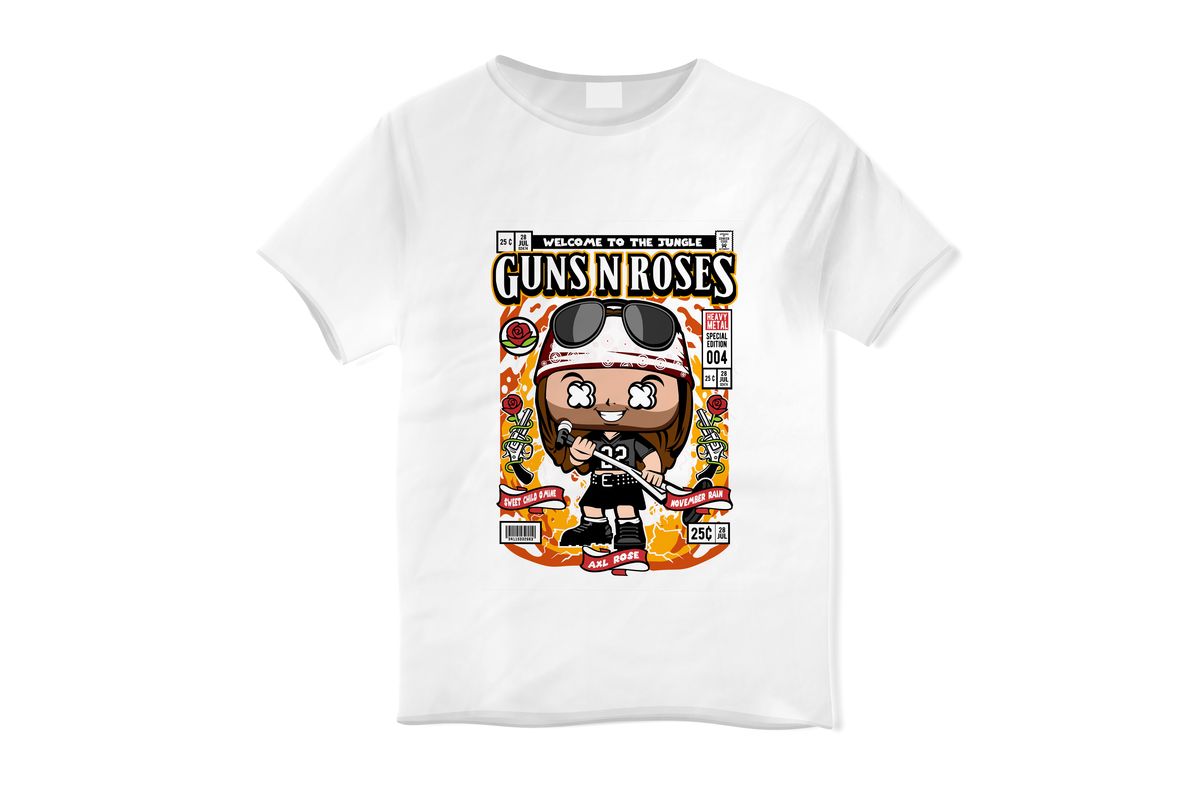 Παιδικό T-shirt Axl Rose Pop Culture White