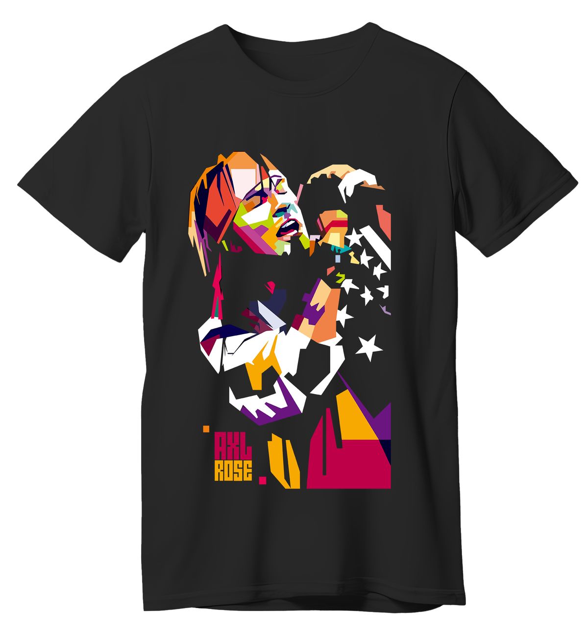 T-Shirt Axl Rose Art2 Rock Avenue Black