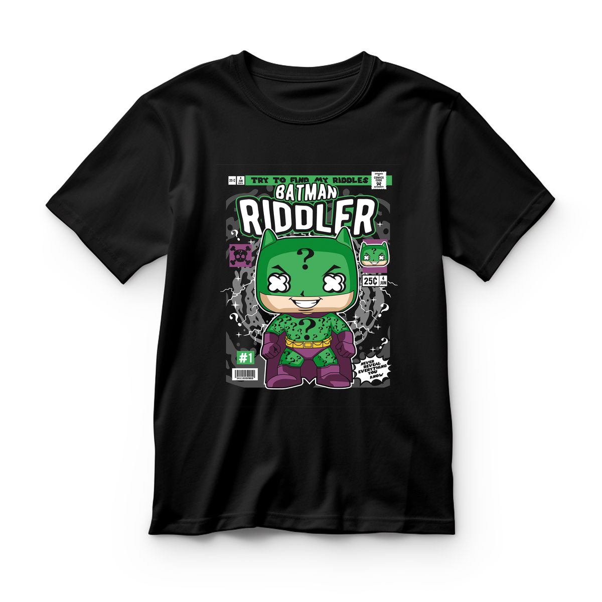 Παιδικό T-shirt Batman Riddler Pop Culture Black