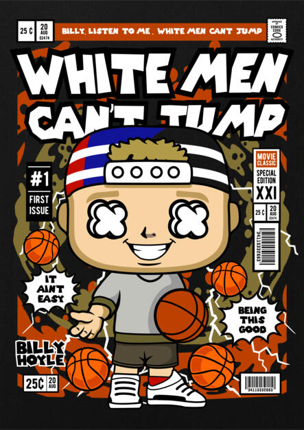 T-Shirt Billy Hoyle Pop Culture Black ανδρικά Basic T-Shirts Simple Wear Μπλουζάκια κοντομάνικα