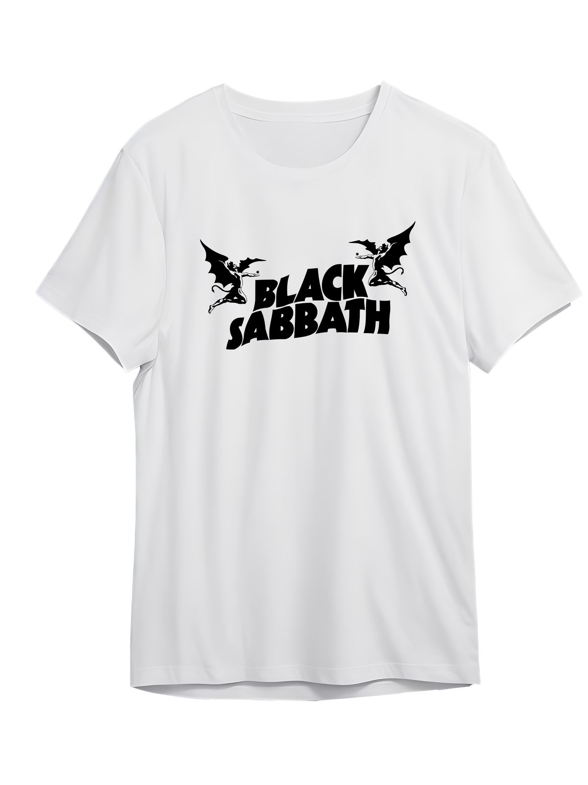 T-Shirt Black Sabbath Band Logo Art Rock Avenue White